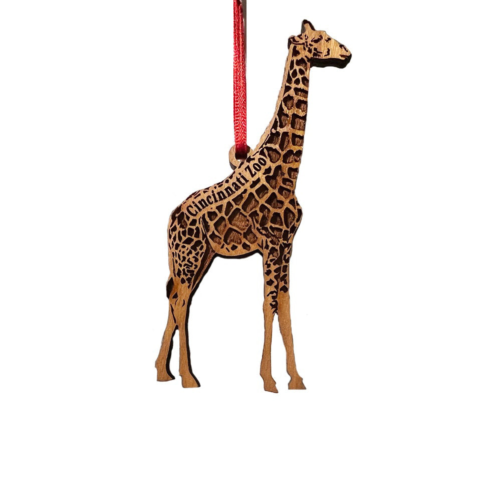 Ornament Wood Giraffe