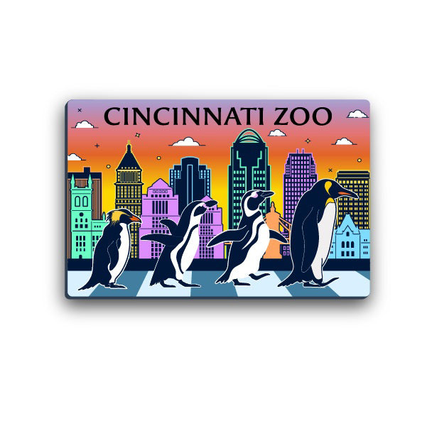 Magnet Penguin Cincinnati Zoo Skyline