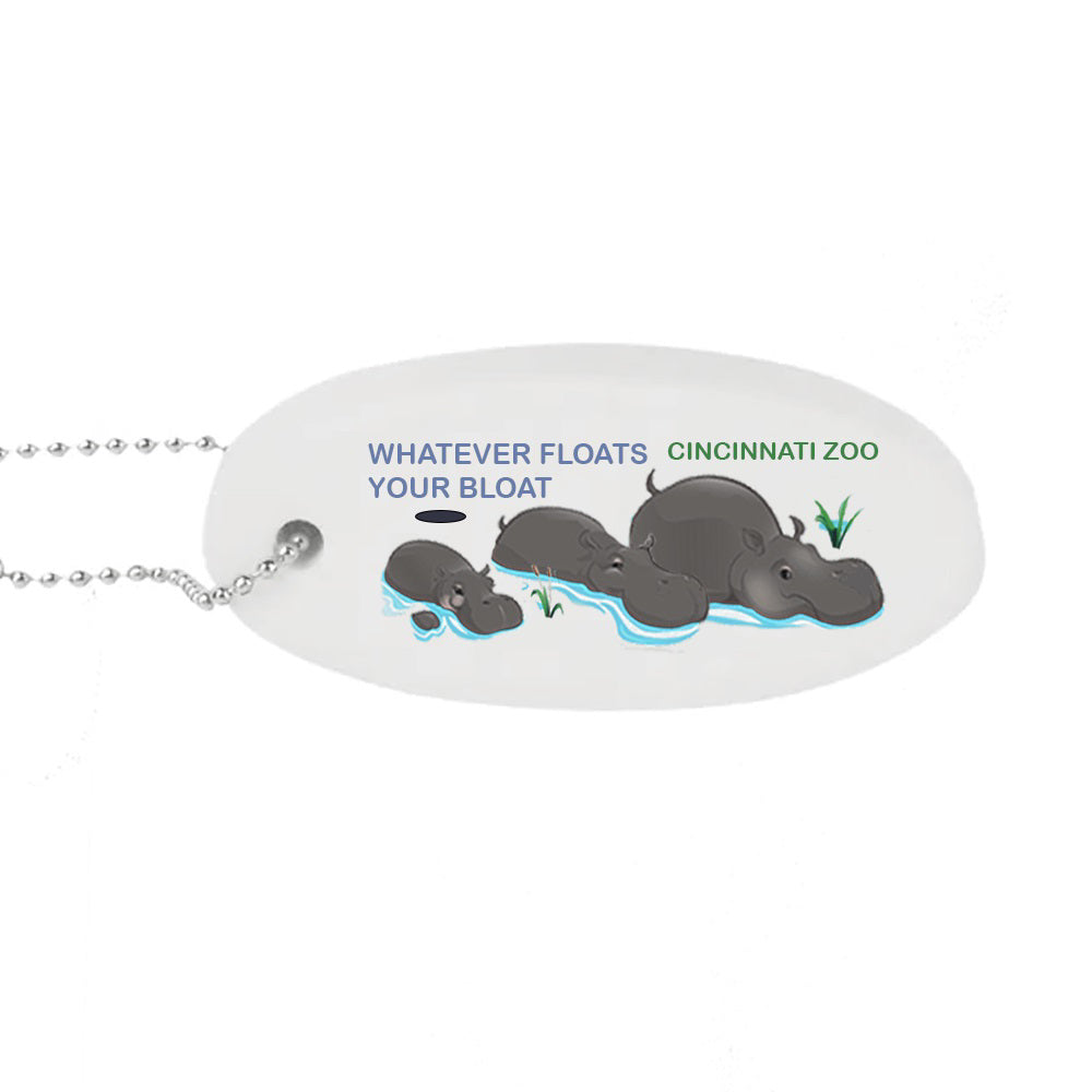 Keychain Floating Hippo Bloat