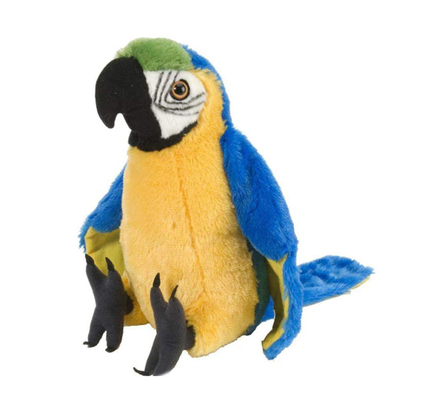 Blue Yellow Macaw Parrot Plush 12"