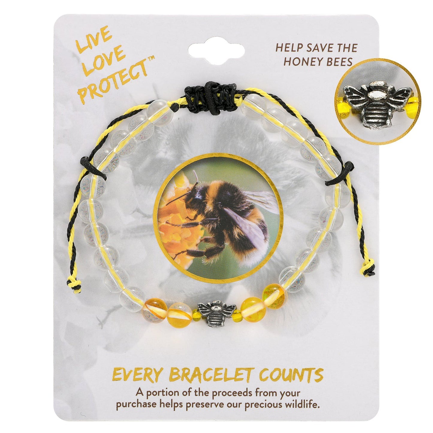 live-love-protect-bees-bracelet
