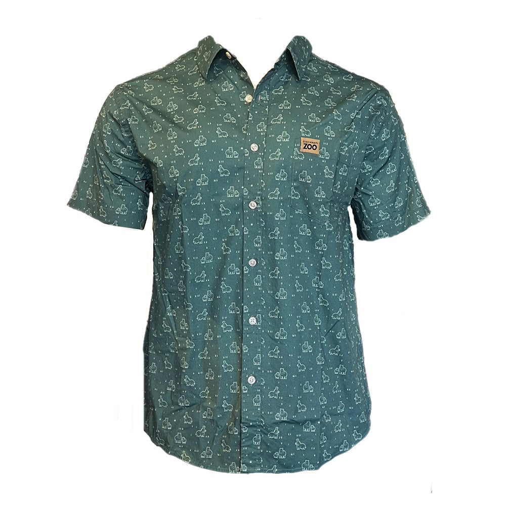 Camp Shirt Adult Hippos 3X