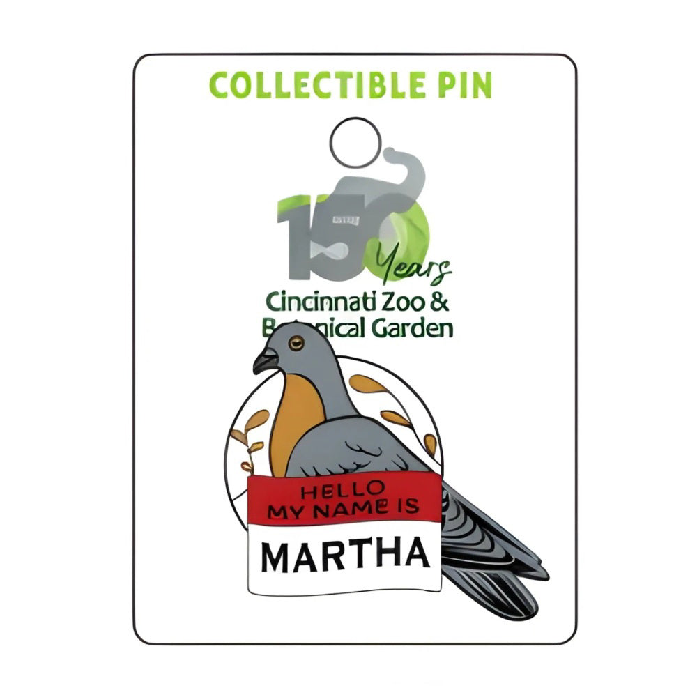 Martha the Passenger Pigeon Pin