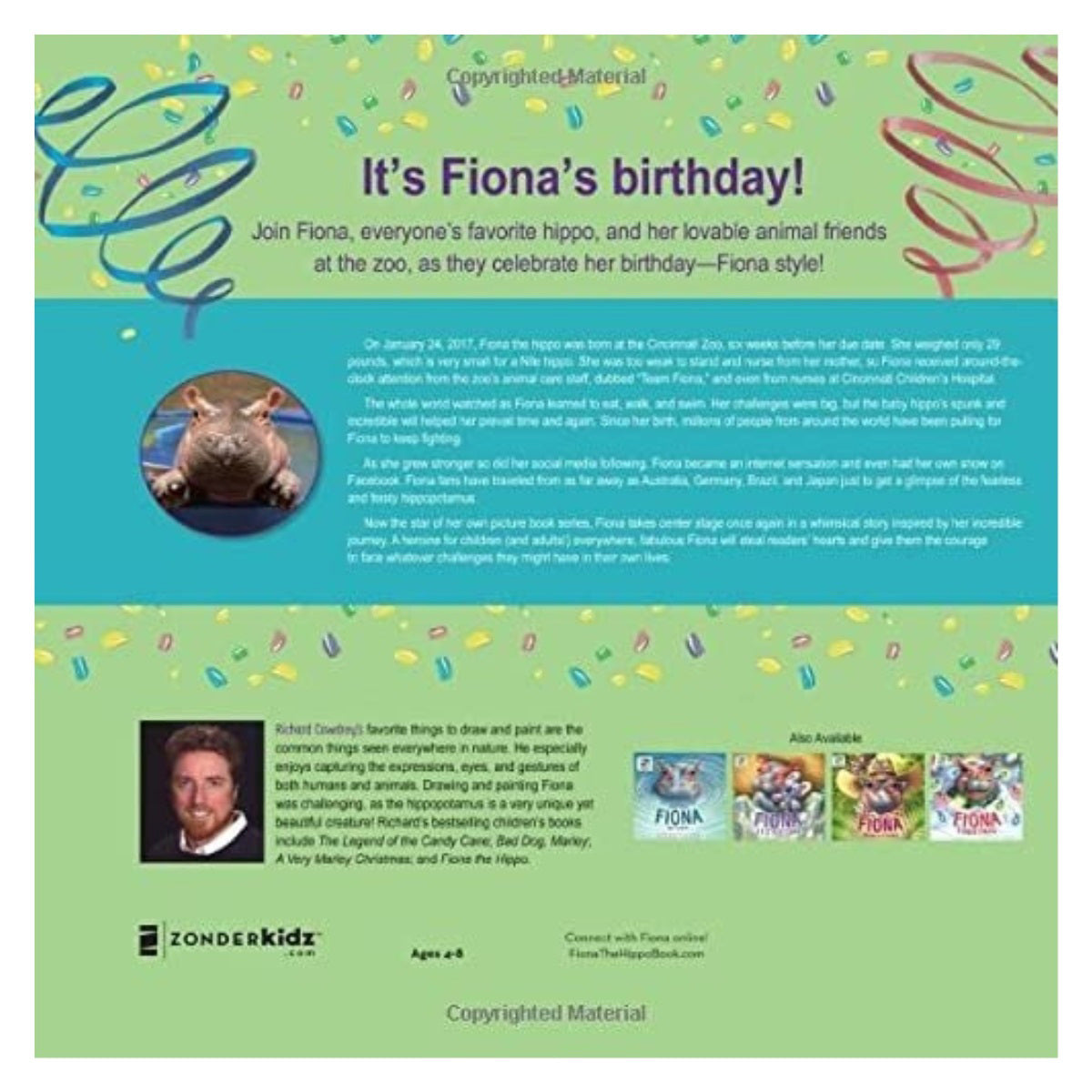 Happy Birthday, Fiona Hardcover Book Back