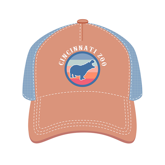 BB HAT ADULT HIPPO CIRCLE
