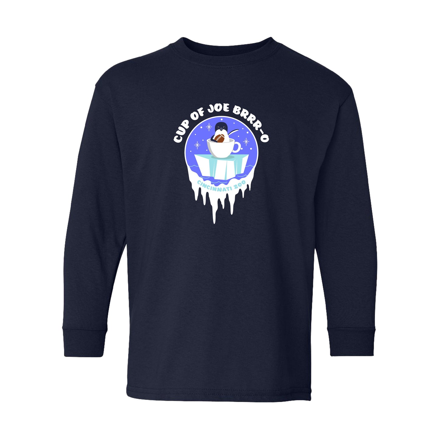 Cup of Joe BRRR-O Long Sleeve Youth Tee XS