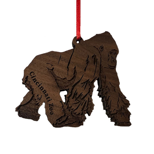 Ornament Wood Gorilla