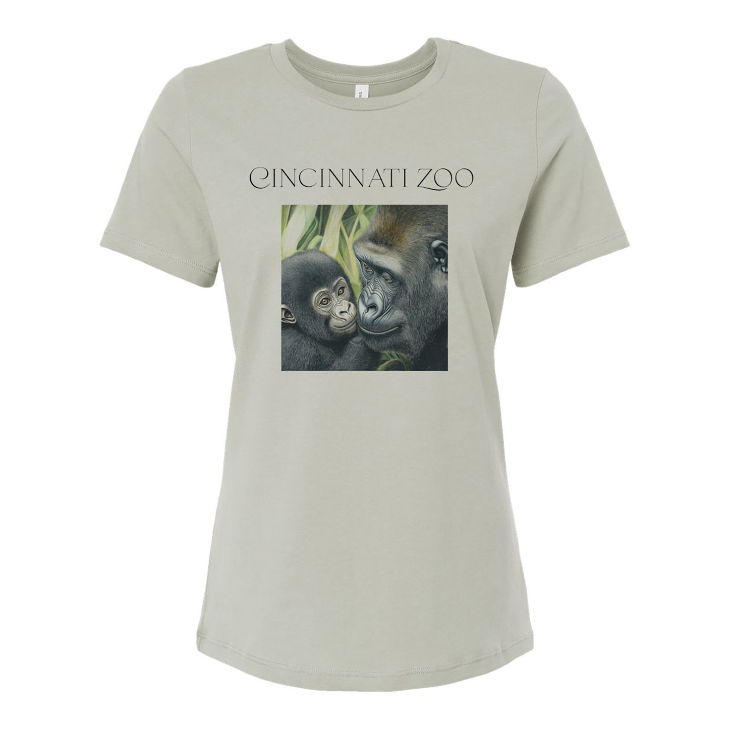 Gorilla Mom & Baby Ladies Tee