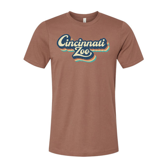 Tee Adult Cincinati Zoo Retro Repeat LG