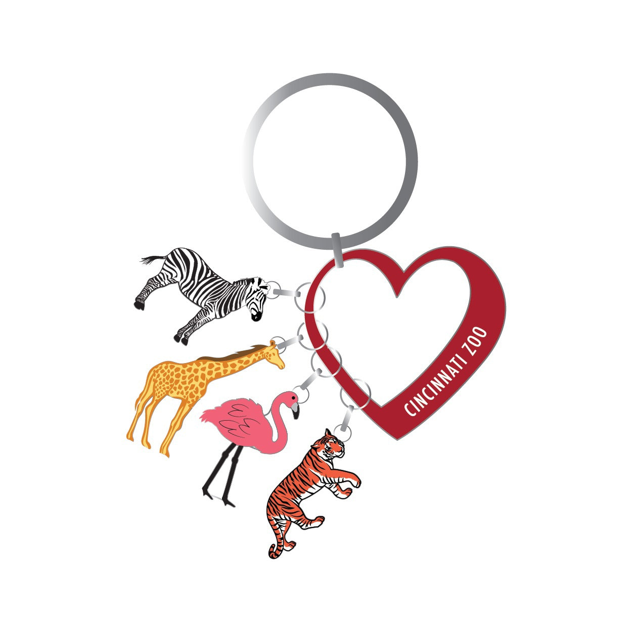 Heart Charm Keychain