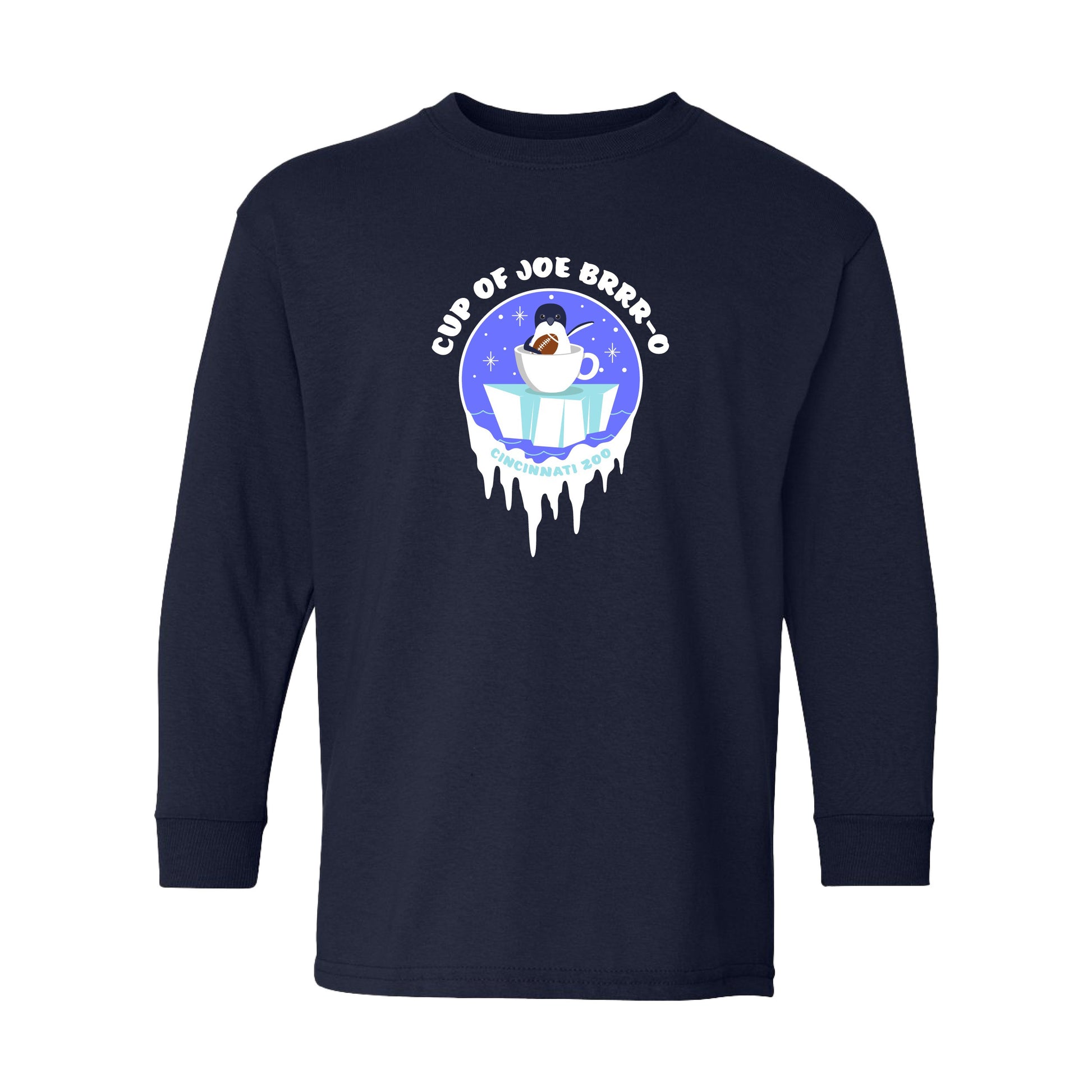 Cup of Joe BRRR-O Long Sleeve Youth Tee LG