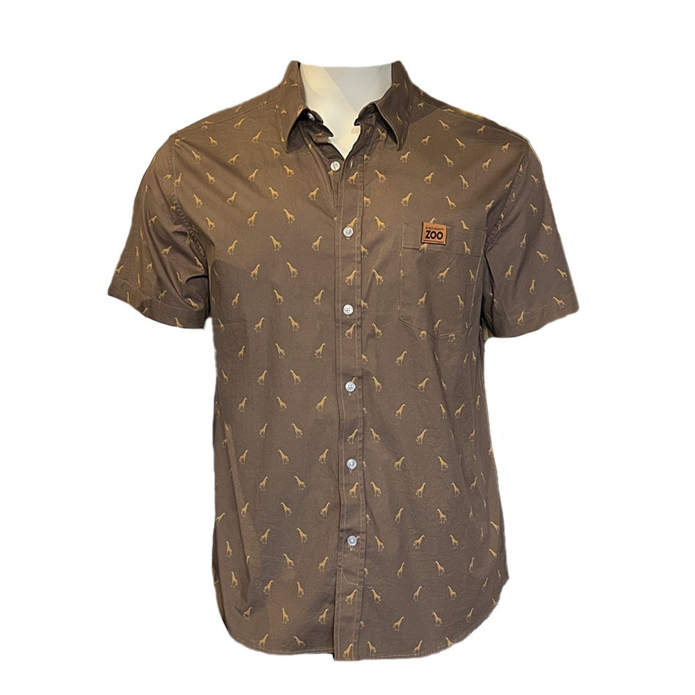 Camp Shirt Adult Giraffe 2X