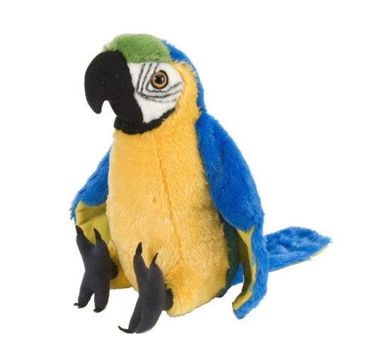 Blue Yellow Macaw Parrot Plush 12"