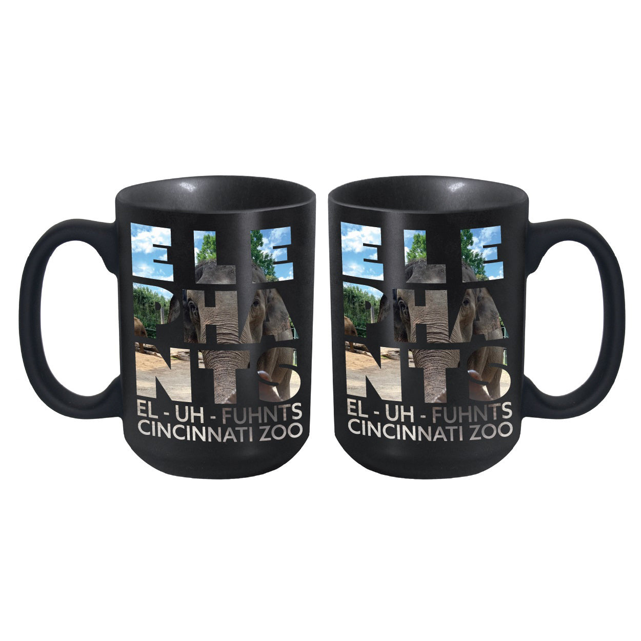 Mug Elephants Stacked Cincinnati Zoo