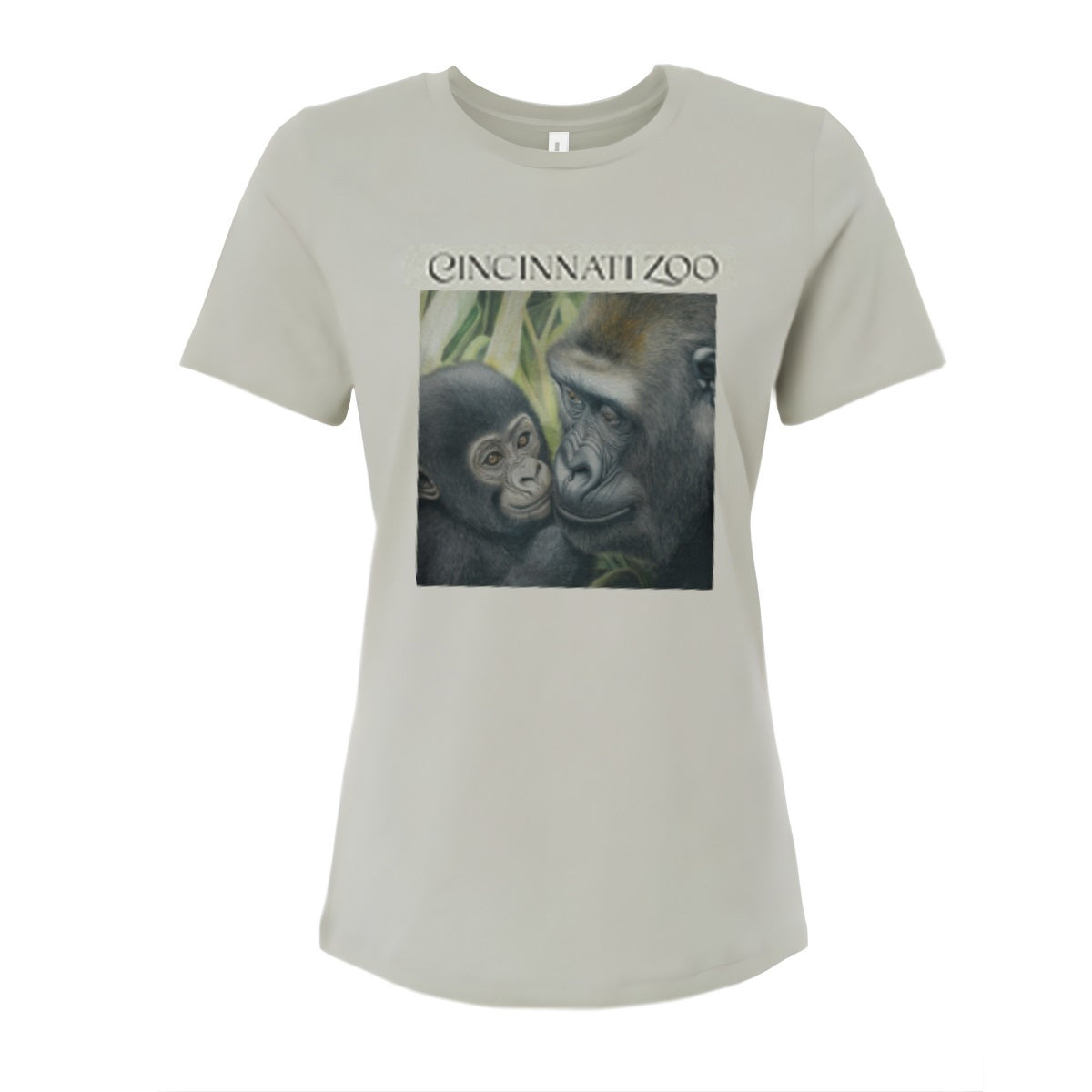 Gorilla Mom & Baby Ladies Tee SM