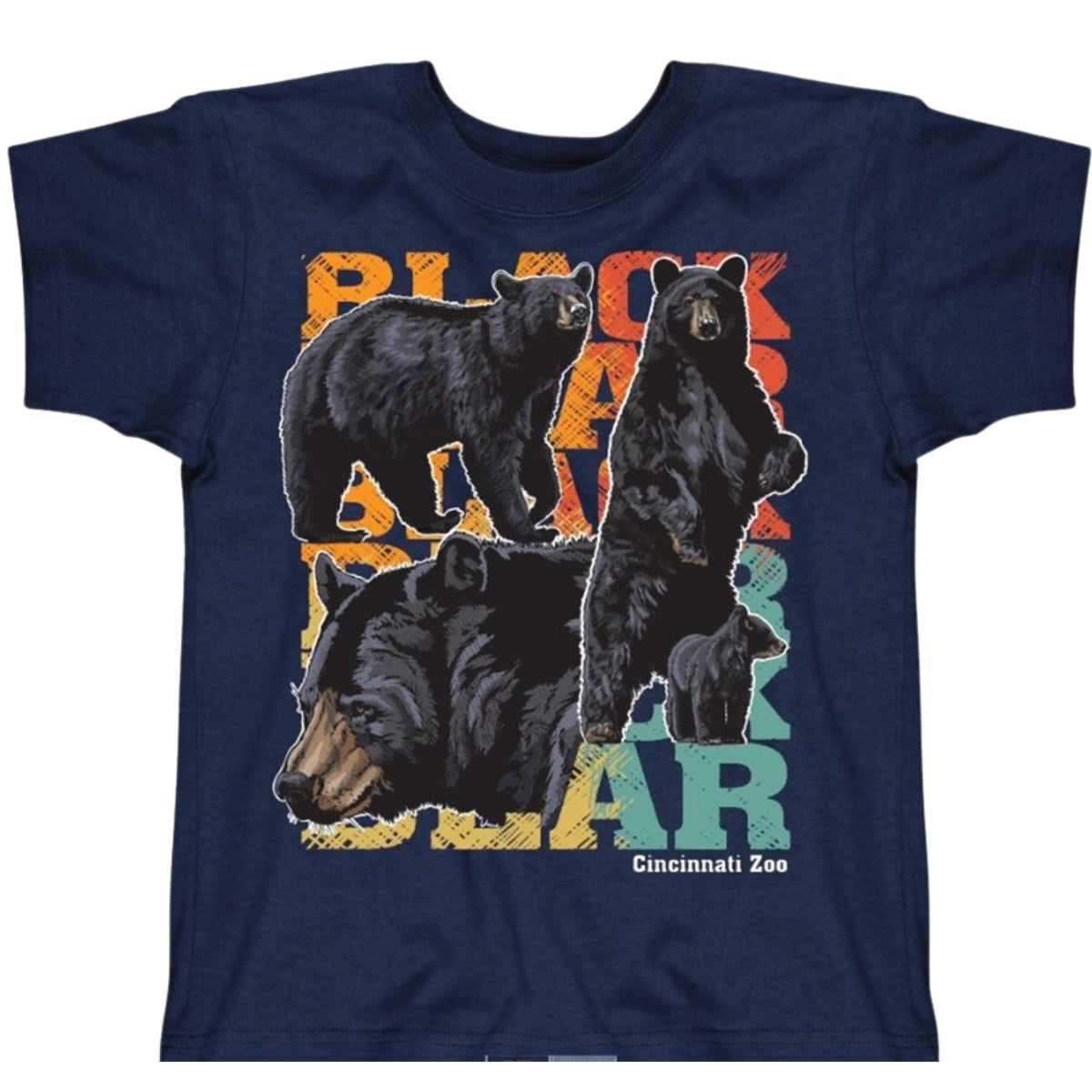 Tee Youth Black Bears Scratch SM