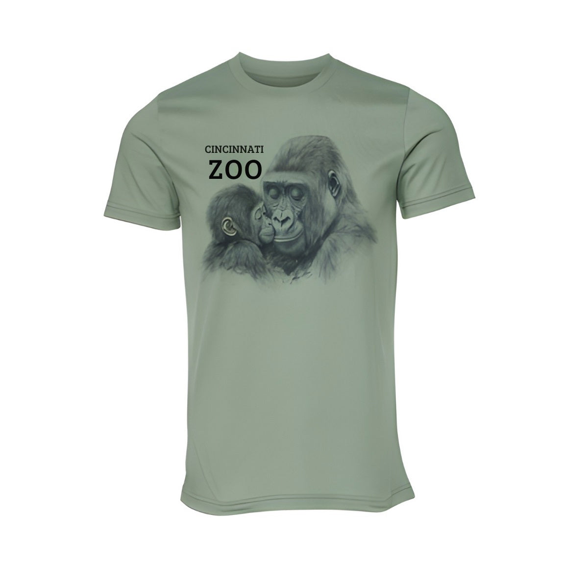 Gorilla Mom & Baby Adult Tee 2X