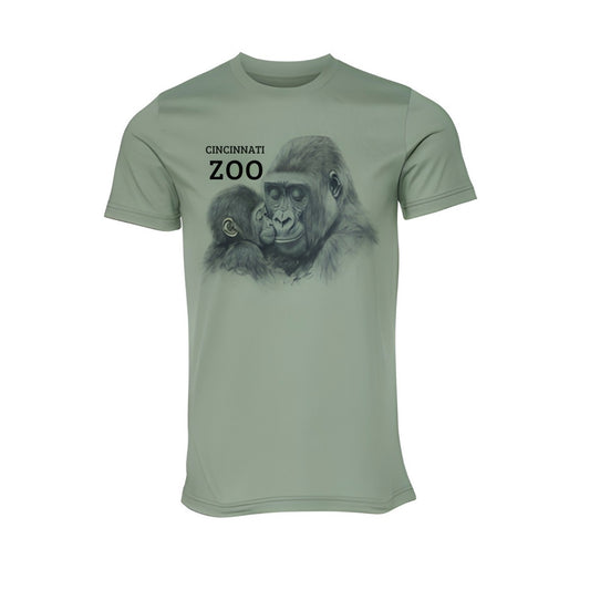 Gorilla Mom & Baby Adult Tee MD