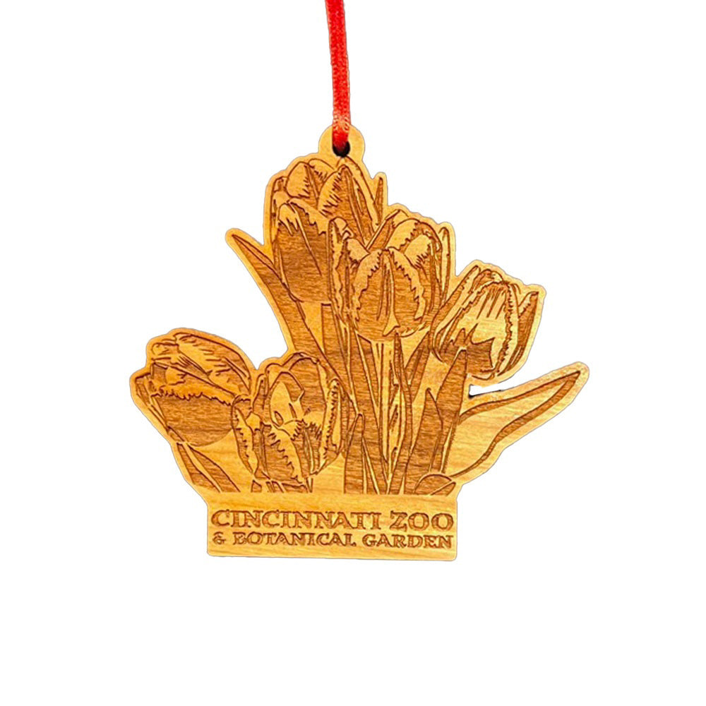 Ornament Wood Tulips