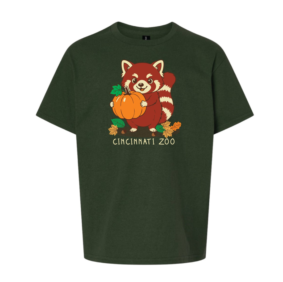 Red Panda Pumpkin Youth Tee