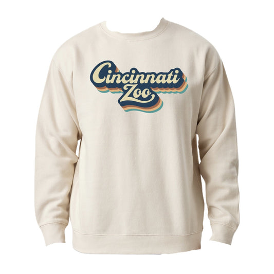 Retro Cincinnati Zoo Adult Crewneck LG