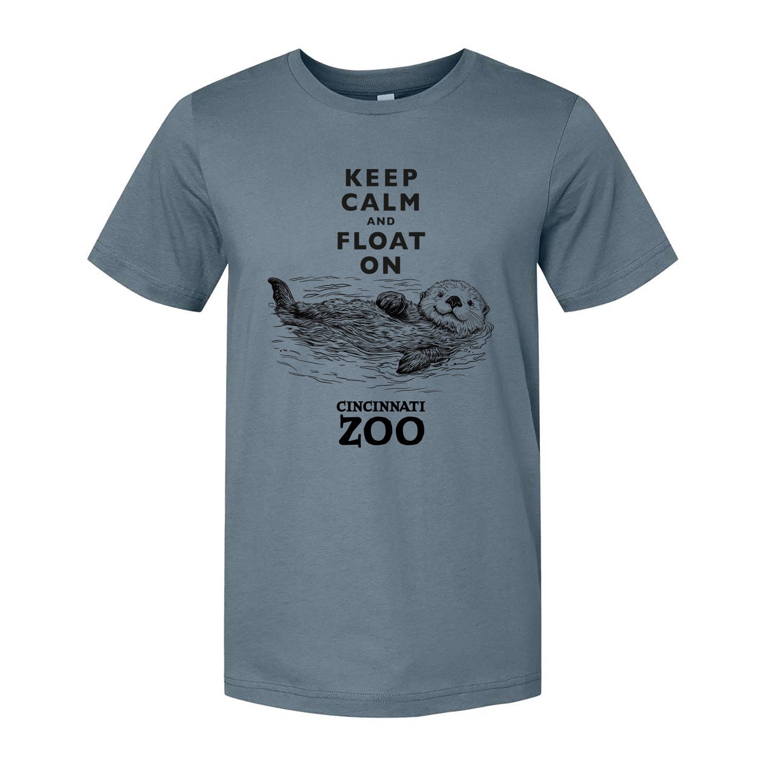 Keep Calm and Float On Sea Otter Tee