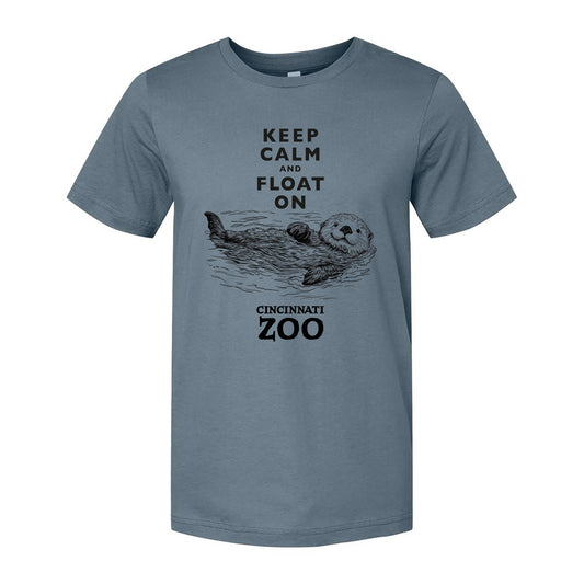 Keep Calm and Float On Sea Otter Tee