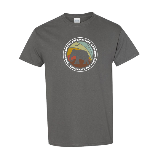 TEE ADULT ELEPHANT CIRCLE