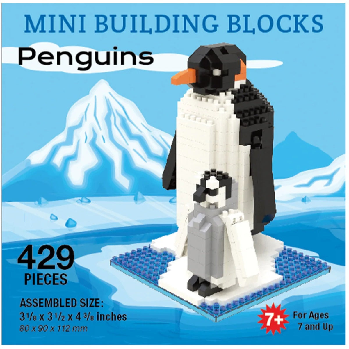 Penguin Mom & Baby Mini Building Blocks