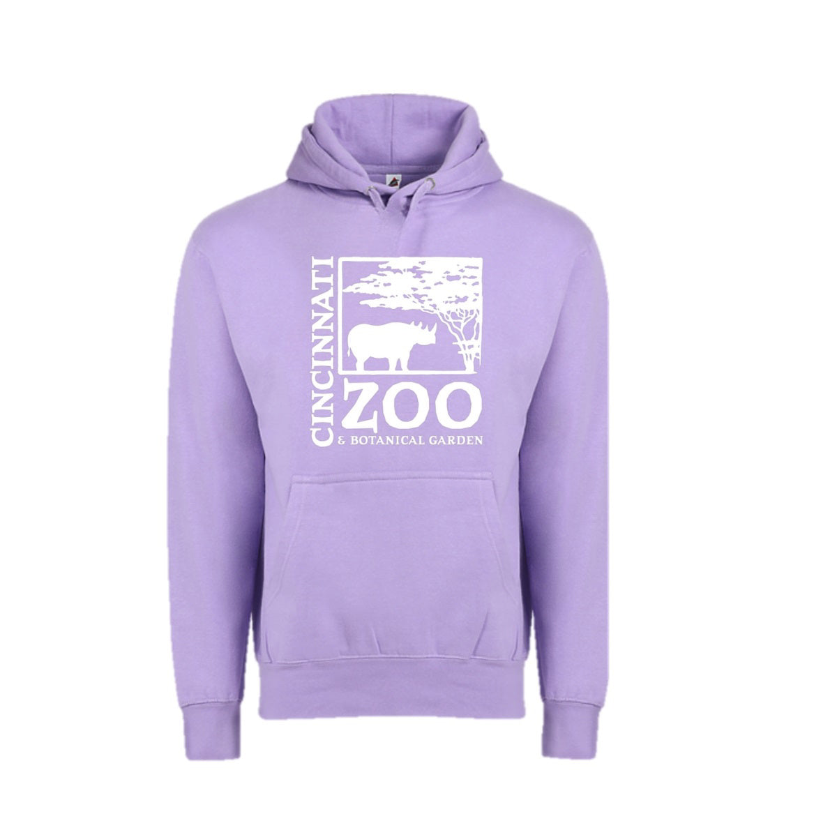 Cincinnati Zoo Logo Hoodie Lavender Adult 2X