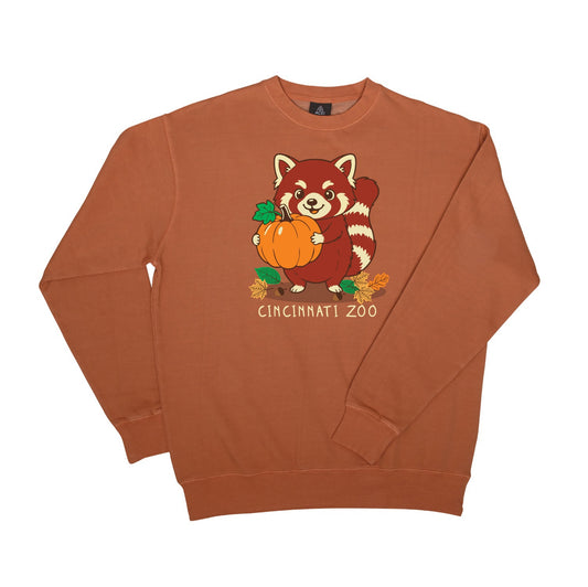Red Panda Pumpkin Crewneck