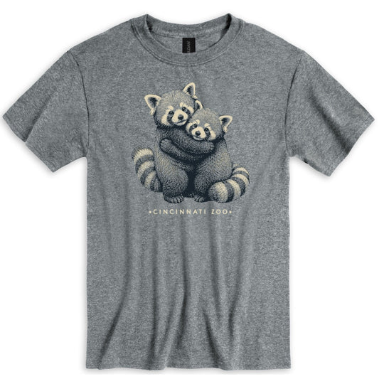 Red Panda Hugs Tee Adult