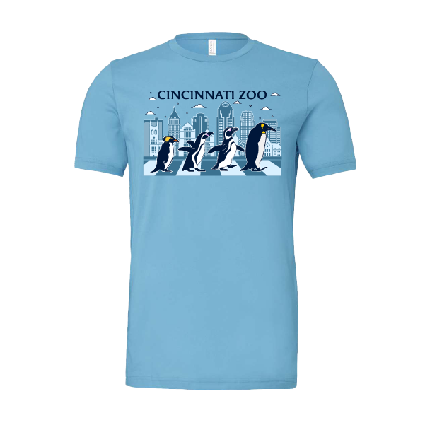 ADULT TEE PENGUIN SKYLINE 2XL