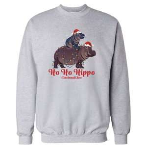SWEATSHIRT ADULT HOHO HIPPO 3X