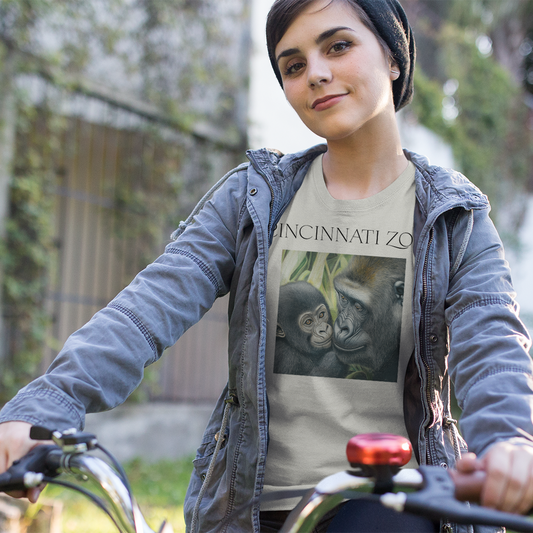 Ladies Mom & Baby Gorilla Tee