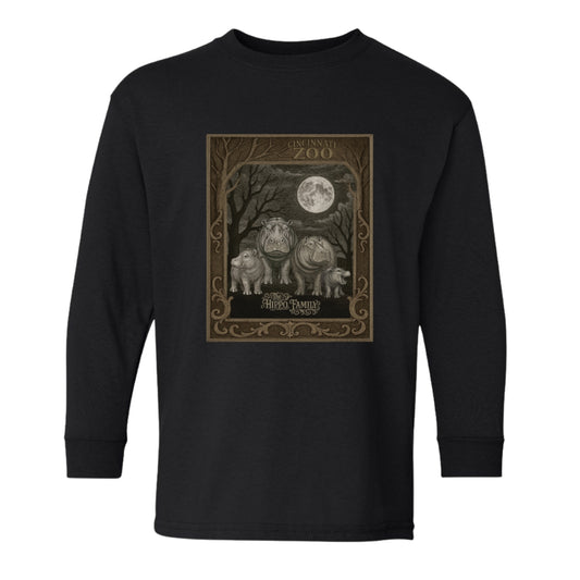Youth Tee Long Sleeve The Hippo Family