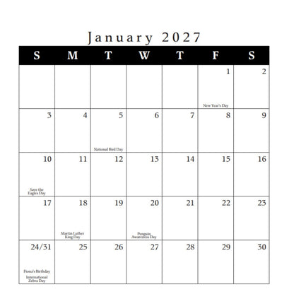 January Dates