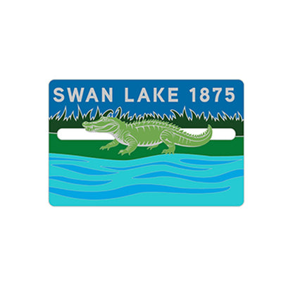 Alligator In Swan Lake Pin