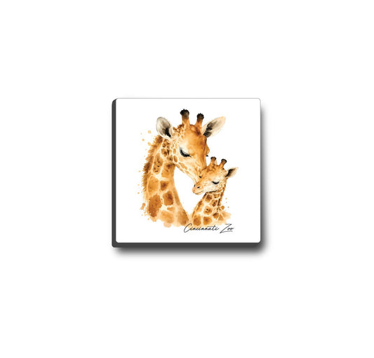 Giraffe Mama & Baby Magnet