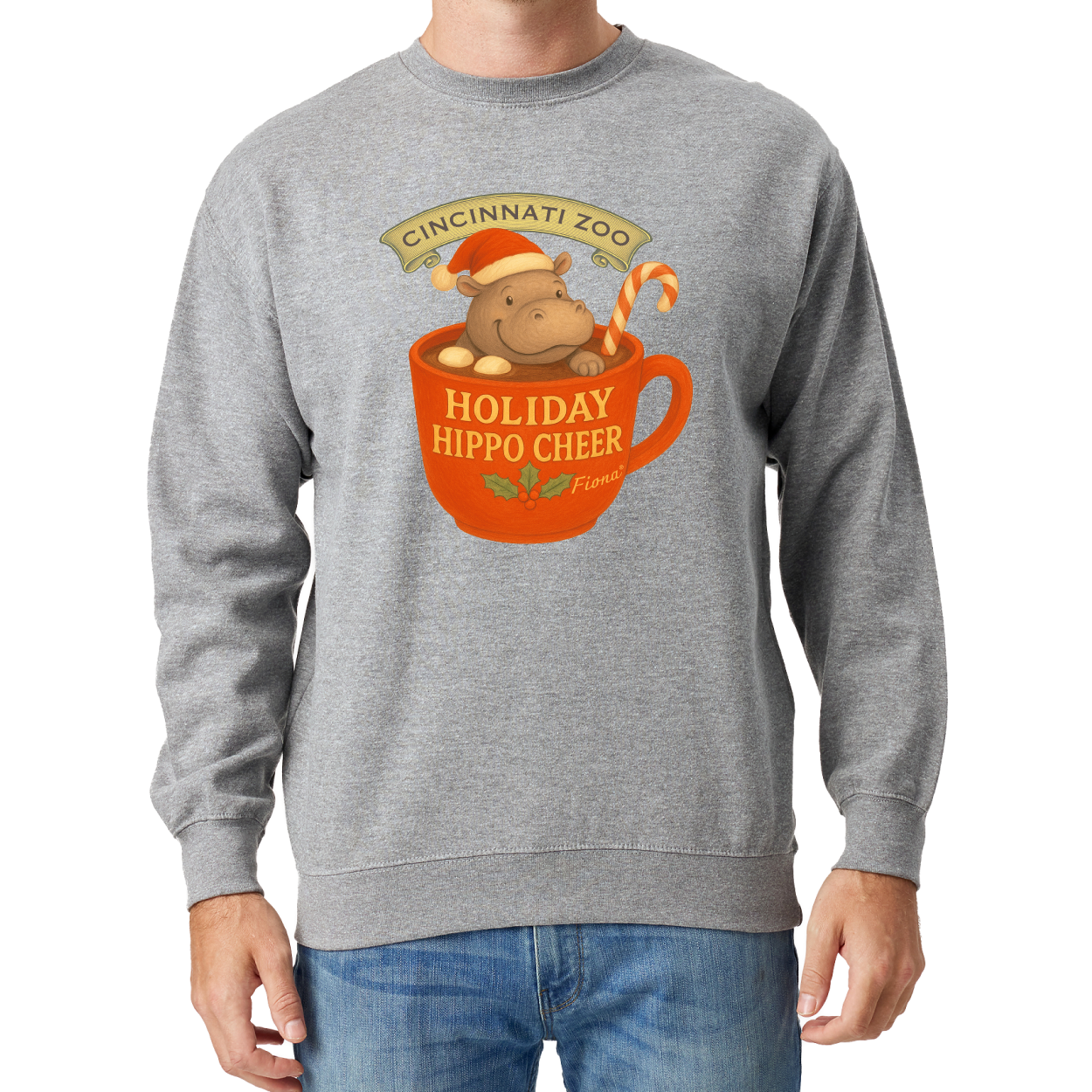 Hippo Cup Of Cheer Sweatshirt