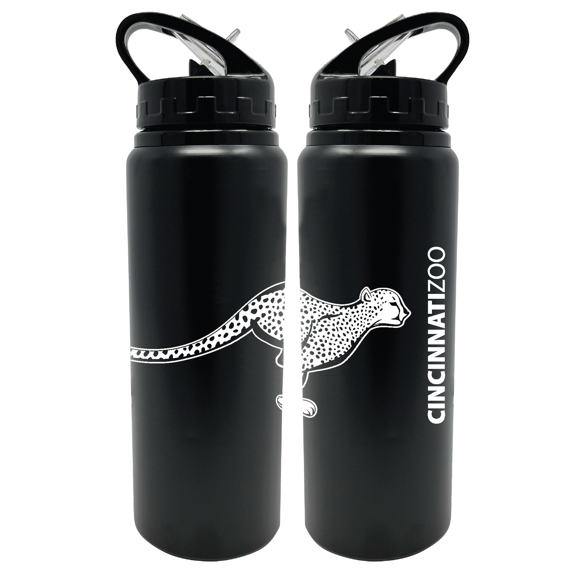 Bottle Cheetah Silhouette Cincinnati Zoo