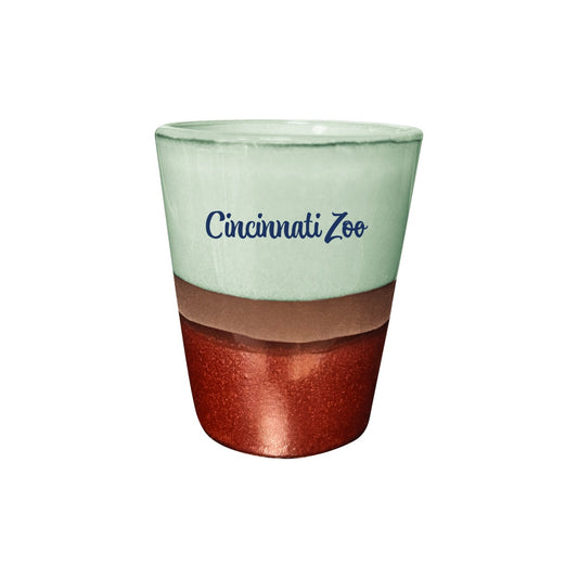 Shot Glass Copper Turquoise