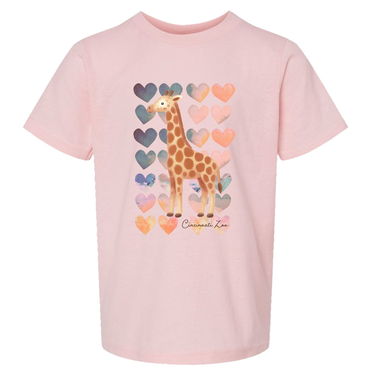 Youth Ombre Heart Giraffe