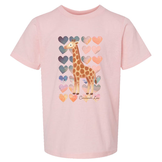 Youth Ombre Heart Giraffe
