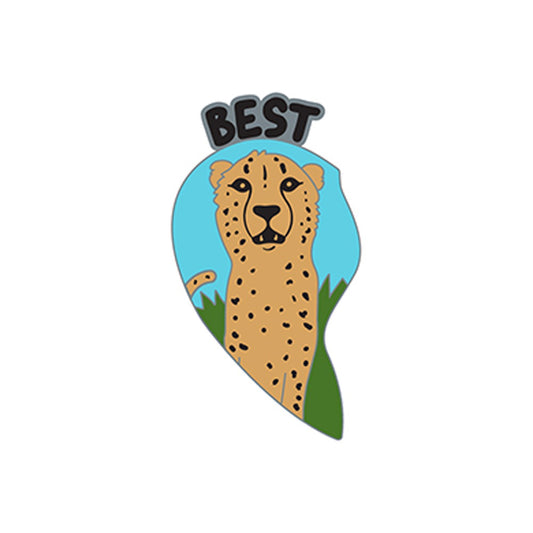 Best Friend Cheetah Pin
