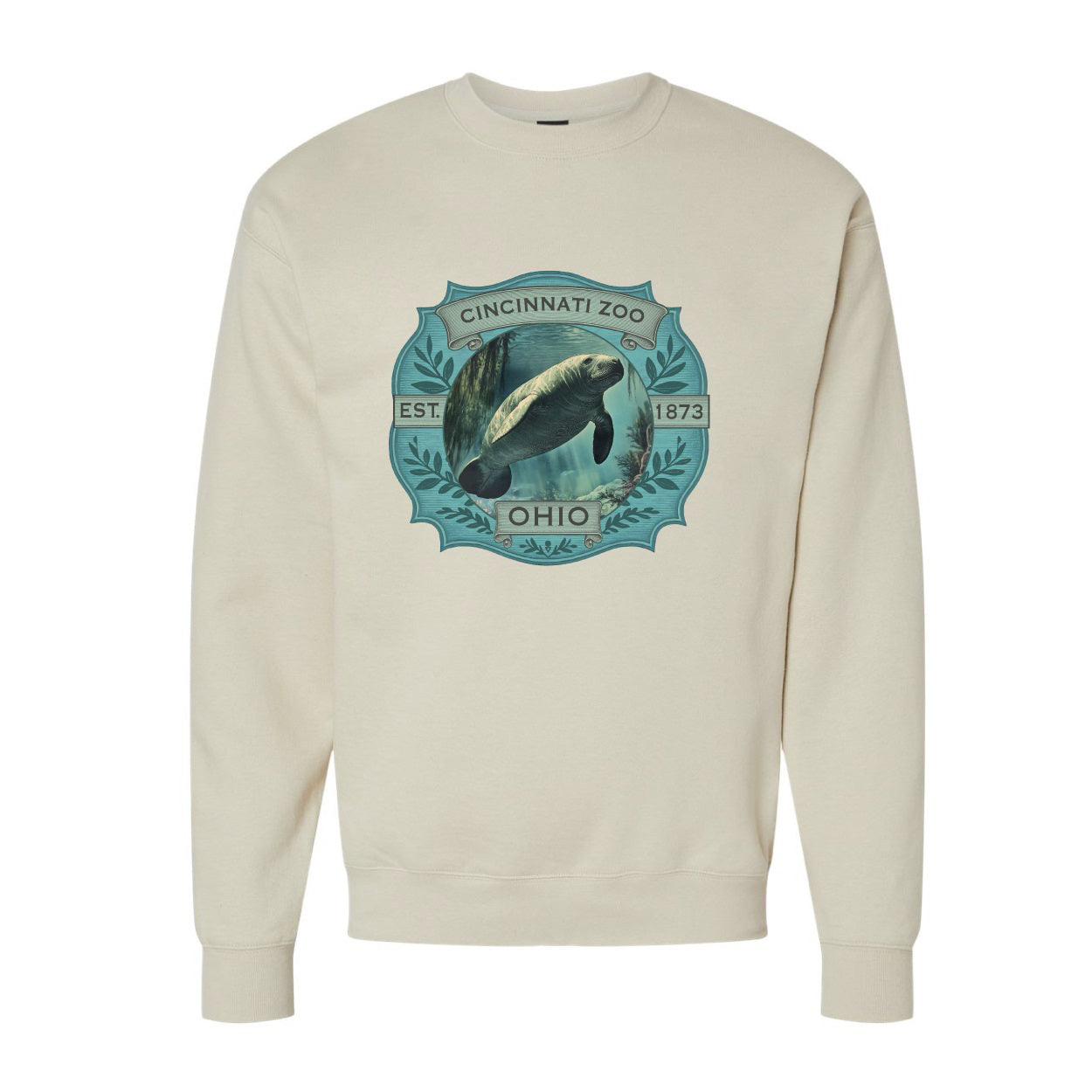 Manatee Badge Adult Crewneck LG