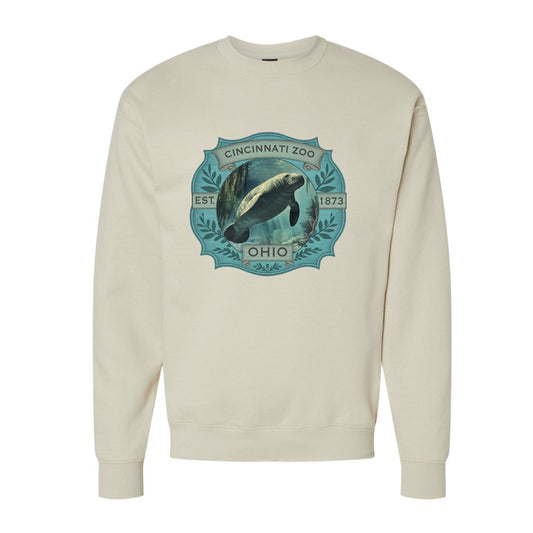 Manatee Badge Adult Crewneck LG