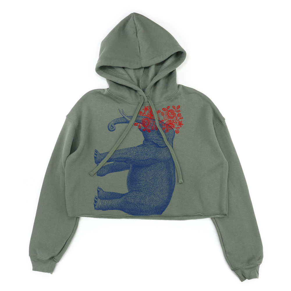 CROP HOODIE LAD ELEPHANT shopcincinnatizoo