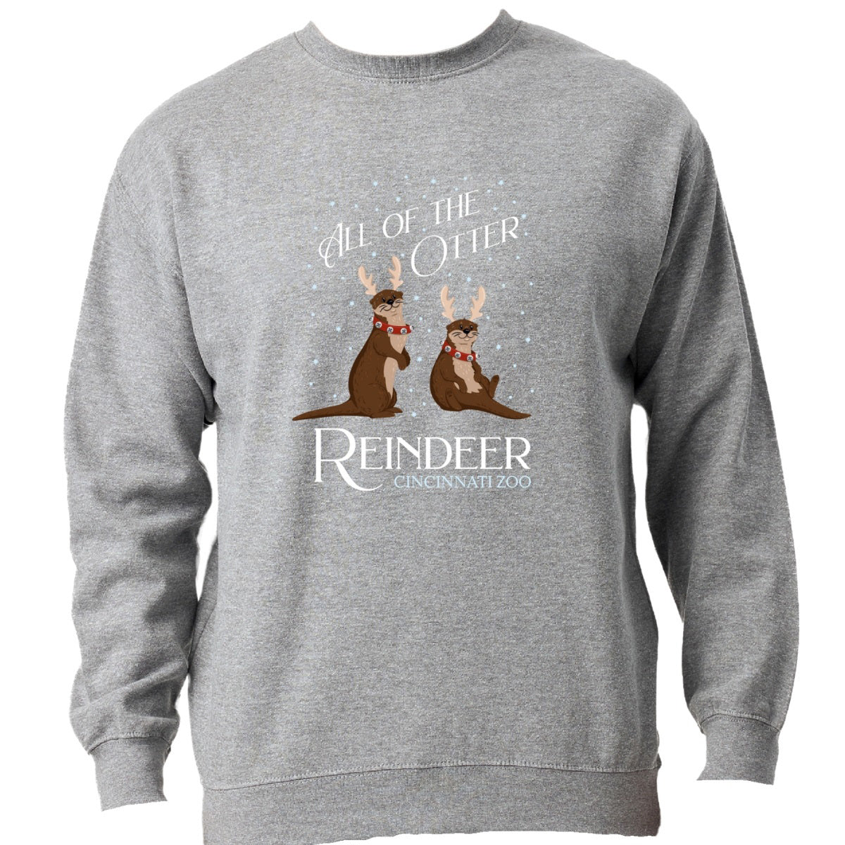 All of the Otter Reindeer Adult Crewneck MD