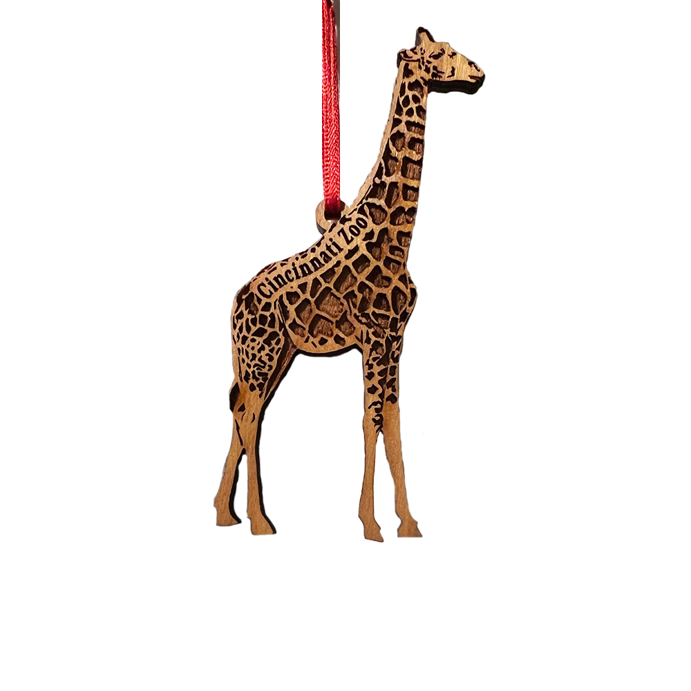 ORNAMENT GIRAFFE CHERRY